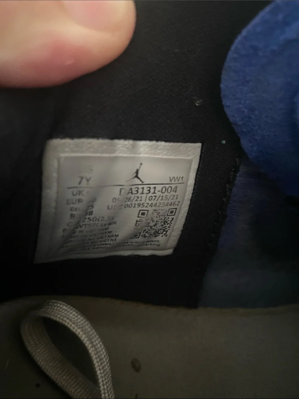 Jordan Kids Basketball Sneakers - Blue and Black